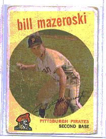1959 Topps Baseball Cards      415     Bill Mazeroski